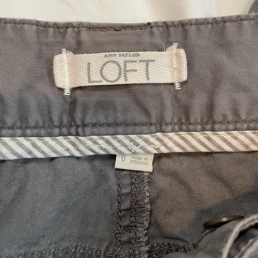 Loft size 0 gray straight leg pants - Picture 5 of 14